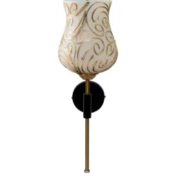 new era Antique Gold Wall Lamp with Mosaic Glass image 4