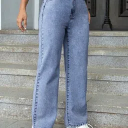 RIVI Women Jean Boyfriend Fit High-Rise Light Fade Stretchable Jeans-image-97