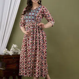 mad fury Floral Print Maternity Maxi Dress image 2