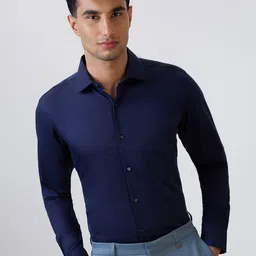 Raymond Pure Cotton Contemporary-Fit Semi-Cutaway Collar Formal Shirt-picture-30