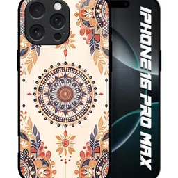 QRIOH Geometric Printed iPhone 16 Pro Max Back Case Mobile Accessories-picture-21