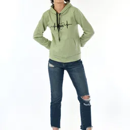 Brainbees Women Printed Hooded Pullover Sweatshirt-image-56