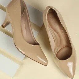 Metro Women Pointed Toe Kitten Heels Pumps-picture-30
