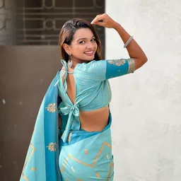 ELITE WEAVES Floral Woven Design Zari Banarasi Saree image 3