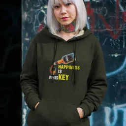 TOGS & TERRE Women Printed Fleece Hooded Oversized Pullover Sweatshirt-image-38