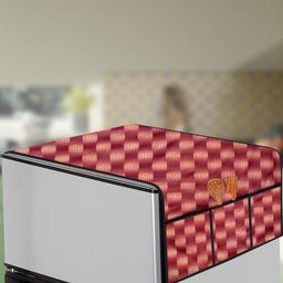 The Furnishing Tree Red Printed Refrigerator Cover-picture-45