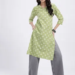 Anouk Rustic Floral Printed Kurta image 5