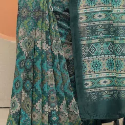 Libas Ethnic Motifs Zari Silk Blend Saree image 2