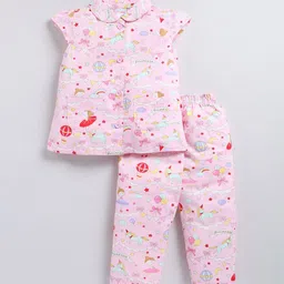 NAUTI KIDZ Girls Printed Night suit-image-74