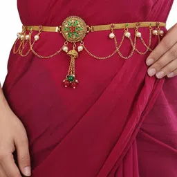 VALUSHA Women Studded Waist Chain Saree Accessories-picture-29