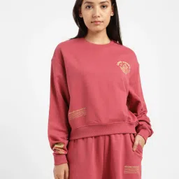 levi's Women's Graphic Print Round Neck Sweatshirt image 4