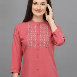 CORSICA Women Mandarin Collar Shirt Style Top image 1