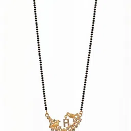 Laksh Enterprise Artificial Stones And Beaded Studded Mangalsutra image 1