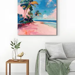 999Store Pink & Blue 1 Piece Canvas Other Wall Paintings-picture-29