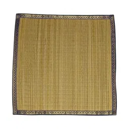 J N Craft 2Pcs Beige & Blue Textured Pooja Assan Mats image 2