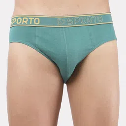 Sporto by Macho Pack Of 4 Combed Cotton Mid Rise Basic Briefs image 3