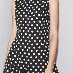 LULU & SKY Women Polka Dots Sleeveless Midi Dress image 2