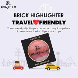 Ronzille Brick Metallic Highlighter - 9g - Shade 01 image 4