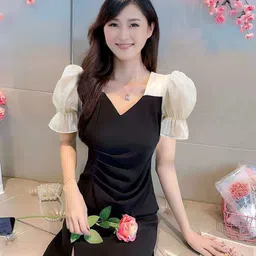 StyleCast Puff Sleeve Bodycon Mini Dress-picture-12