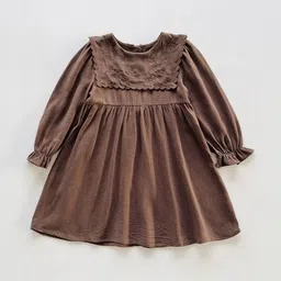 LULU & SKY Puff Sleeve A-Line Dress-picture-44