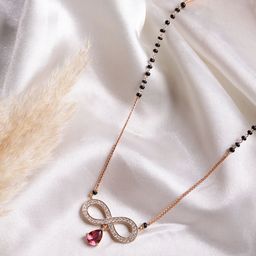 PANASH Gold-Plated Artificial Stones and Beads Mangalsutra-picture-31