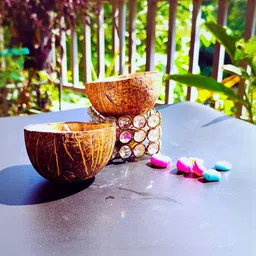 TheYUGO Brown 2 Piece Coconut Shell-picture-30