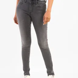 levi's Women's 710 Grey Skinny Fit Mid Rise Jeans-picture-28