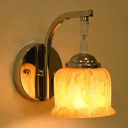 1ST TIME Yellow & Silver-Toned Textured Metal Contemporary Wall Lamp-picture-33