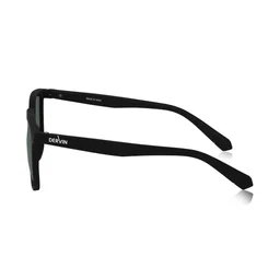 Dervin Unisex Green Lens & Black Square Sunglasses with image 5