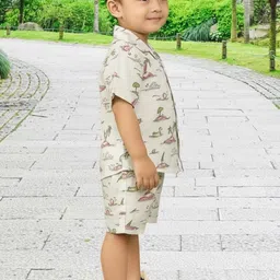 XBOYZ Boys Printed Pure Cotton Clothing Set image 3