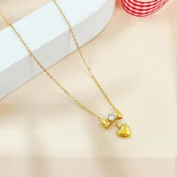 Nens Jwl Unisex Gold-Plated Zircon Stainless Steel Necklace-picture-20