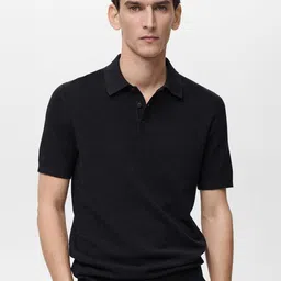 MANGO MAN Slim Fit Polo Collar T-shirt image 1