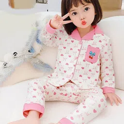 Little Surprise Box LLP Unisex Kids Graphic Printed Soft Cotton Night Suit-picture-30