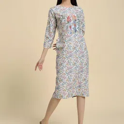 Attire Empire Tropical Print Sheath Dress image 3