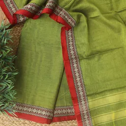 Weaves of Tradition Green Dharwad Cotton Dress Material-image-65