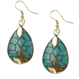 URBANELA Set Of 2 Gold-Plated Teardrop Shaped Drop Earrings image 3
