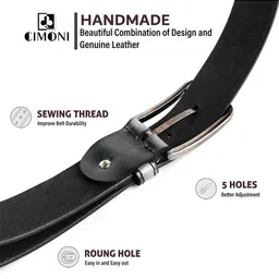 CIMONI Men Leather Formal Belt image 5