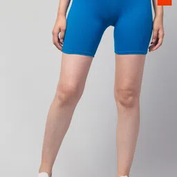 DRAXSTAR Women Solid Skinny Fit Low-Rise Cycling Sports Shorts Pack Of 2-image-38