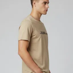 SANDPIPER Typography Printed Round Neck Cotton T-shirt image 4