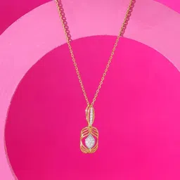 Mia By Tanishq Women 14Kt Gold Pendant With 0.12 Carat Natural Diamond -1.087g-image-80