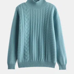 DressBerry Women Blue Cotton Pullover Sweaters-image-43
