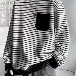 StyleCast x Revolte Men Striped Sweatshirt image 1