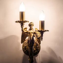 fos lighting Transparent Metal Novelty Wall Light (Gold)-picture-5