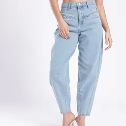 glitchez Women Street Savvy Barrel Fit Jeans-image-80