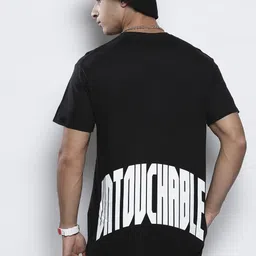 boohooMAN Typography Print Oversized Pure Cotton T-shirt-image-14