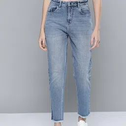 Harvard Women Blue Boyfriend Fit Light Fade Stretchable Jeans-image-36