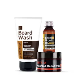 Ustraa Beard Oil Advanced With Beard Wash & Mooch Wax-image-2