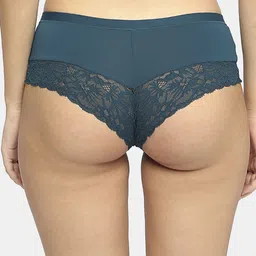SOIE Women Mid Rise Medium Coverage Lace Shorty Cheeky Basic Briefs image 3