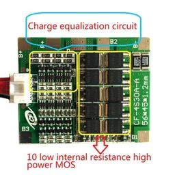 4 Series 30A 18650 Lithium Battery Protection Board 14.8V 16V with Cable image 4
