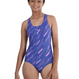 Speedo Kids Blue & Purple Printed Swimsuit-picture-21